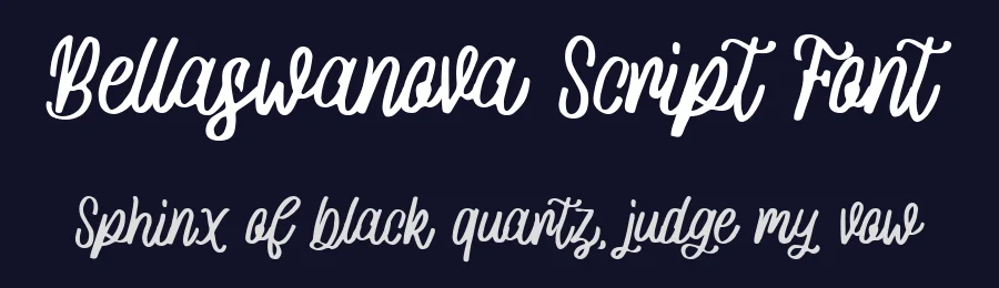 Bellaswanova Script Font by Pollux of Geminorum — Script Handwritten Font — thumbnail 2