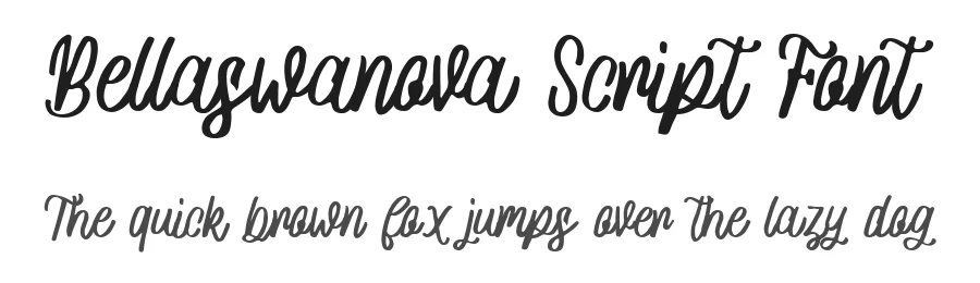 Bellaswanova Script Font by Pollux of Geminorum — Script Handwritten Font