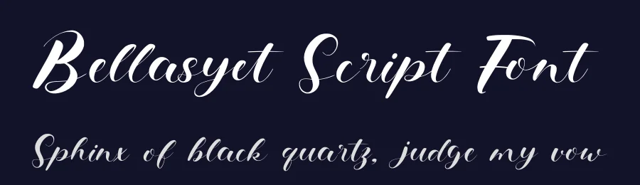 Bellasyet Script Font by Dhabee — Serif Font — thumbnail 2