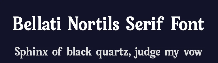 Bellati Nortils Serif Font by timelesstype.co — Serif Font — thumbnail 2