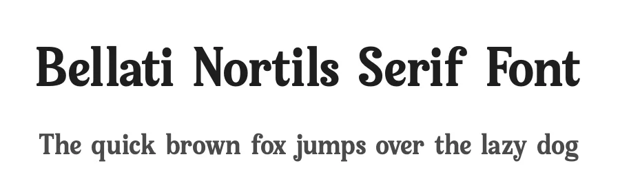 Bellati Nortils Serif Font by timelesstype.co — Serif Font