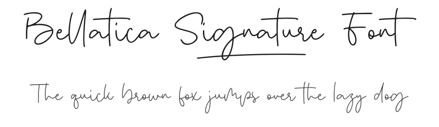 Bellatica Signature Font by Anxietype Foundry — Serif Font