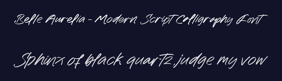 Belle Aurelia – Modern Script Calligraphy Font by letterenastudios — Script Handwritten Font — thumbnail 2