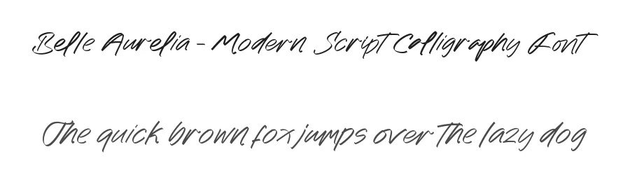 Belle Aurelia – Modern Script Calligraphy Font by letterenastudios — Script Handwritten Font