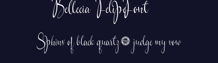 Bellecia Felipe Font by CalligraphyFonts.net — Script Handwritten Font — thumbnail 2
