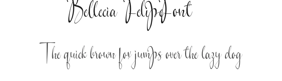 Bellecia Felipe Font by CalligraphyFonts.net — Script Handwritten Font