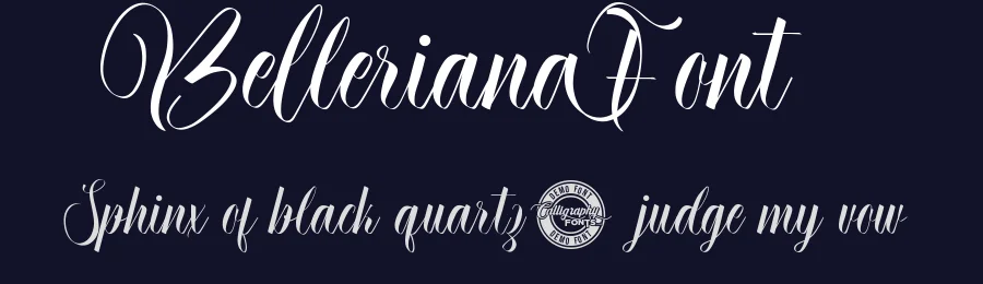 Belleriana Font by CalligraphyFonts.net — Script Handwritten Font — thumbnail 2