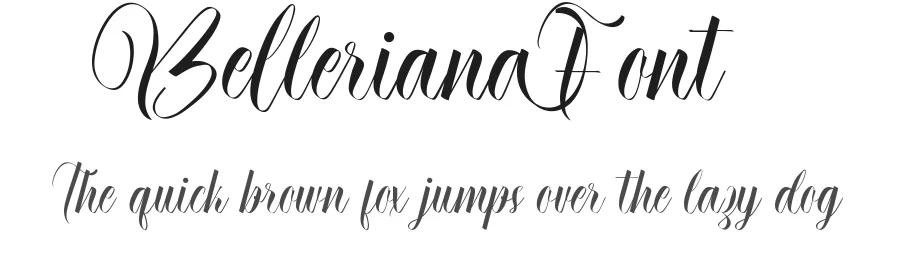 Belleriana Font by CalligraphyFonts.net — Script Handwritten Font