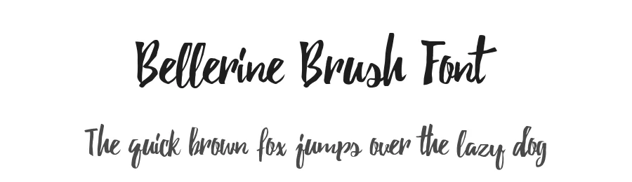 Bellerine Brush Font by Typeface — Script Handwritten Font