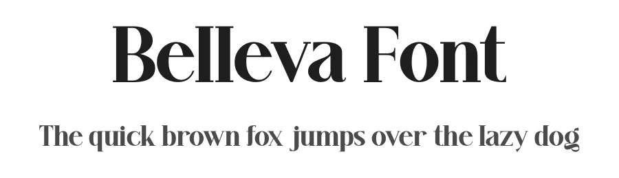Belleva Font by Funtype — Serif Font