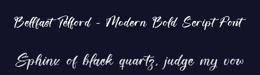Bellfast Telford – Modern Bold Script Font by stylishtype.co — Script Handwritten Font — thumbnail 2