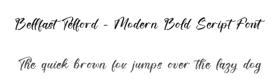 Bellfast Telford – Modern Bold Script Font by stylishtype.co — Script Handwritten Font