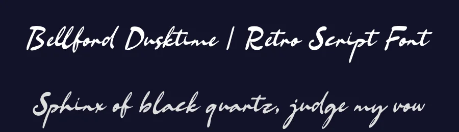 Bellford Dusktime | Retro Script Font by Gracetypestudio — Script Handwritten Font — thumbnail 2