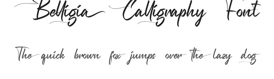Belligia Calligraphy Font by VinType — Script Handwritten Font