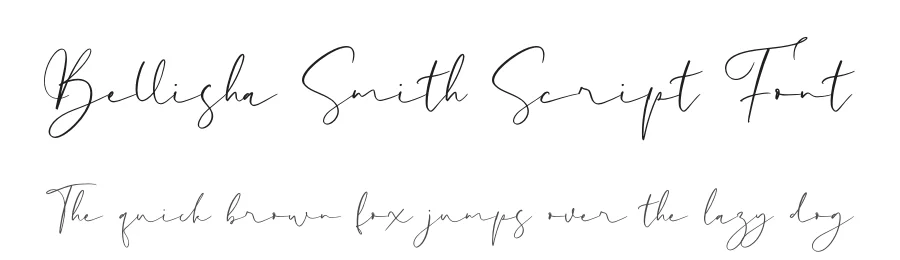 Bellisha Smith Script Font by letterenastudios — Script Handwritten Font