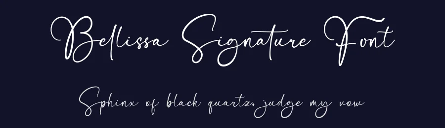 Bellissa Signature Font by BasniBee — Script Handwritten Font — thumbnail 2