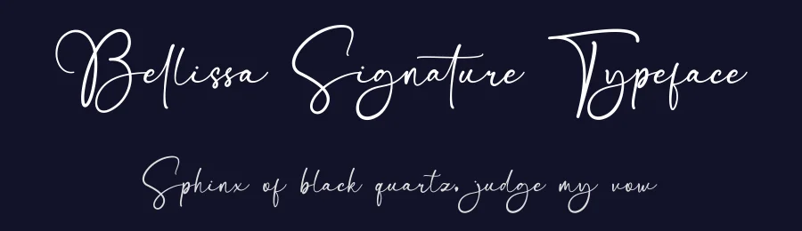 Bellissa Signature Typeface by Basnistudio — Script Handwritten Font — thumbnail 2