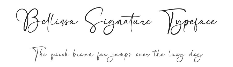 Bellissa Signature Typeface by Basnistudio — Script Handwritten Font
