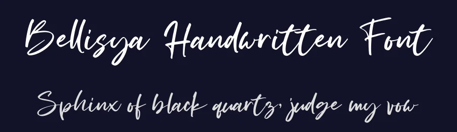 Bellisya Handwritten Font by [email protected] — Script Handwritten Font — thumbnail 2