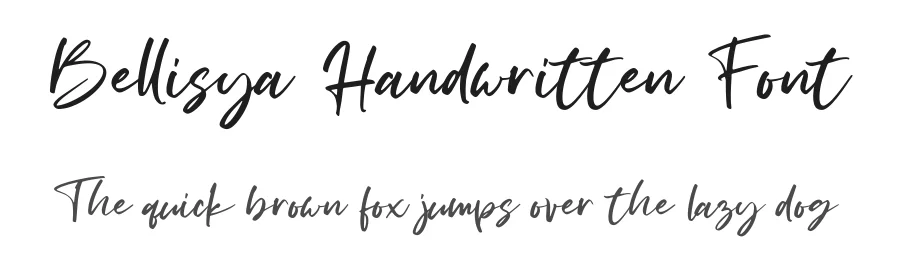 Bellisya Handwritten Font by [email protected] — Script Handwritten Font