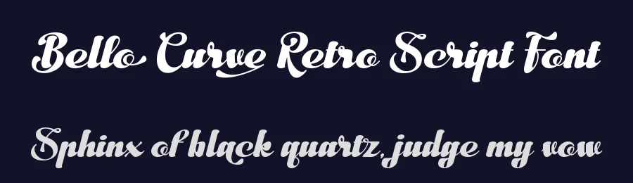 Bello Curve Retro Script Font by Letterara Studio — Decorative Font — thumbnail 2