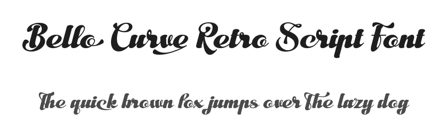 Bello Curve Retro Script Font by Letterara Studio — Decorative Font