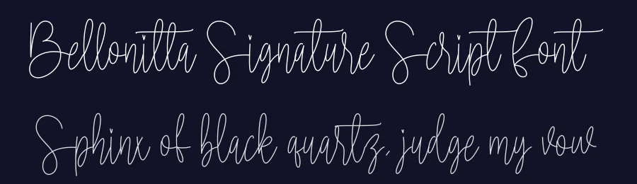 Bellonitta Signature Script Font by creativeletter — Script Handwritten Font — thumbnail 2