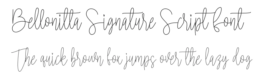 Bellonitta Signature Script Font by creativeletter — Script Handwritten Font