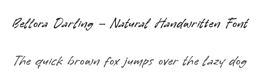 Bellora Darling – Natural Handwritten Font by letterenastudios — Script Handwritten Font