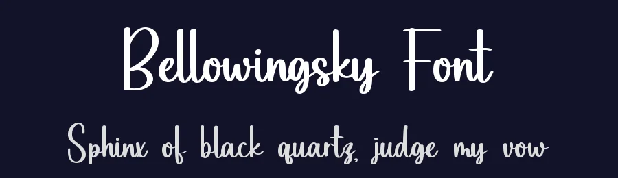 Bellowingsky Font by qwrtype — Script Handwritten Font — thumbnail 2