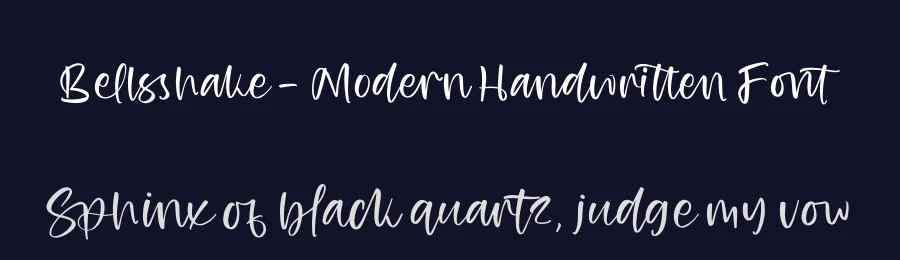 Bellsshake – Modern Handwritten Font by stylishtype.co — Script Handwritten Font — thumbnail 2