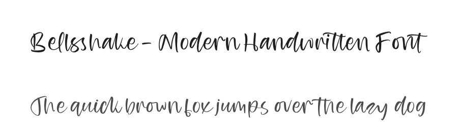 Bellsshake – Modern Handwritten Font by stylishtype.co — Script Handwritten Font