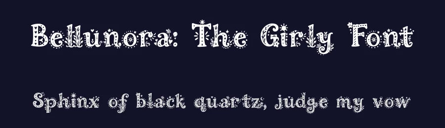 Bellunora: The Girly Font by letterhanna — Decorative Font — thumbnail 2