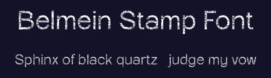 Belmein Stamp Font by craftsupplyco — Sans Serif Font — thumbnail 2