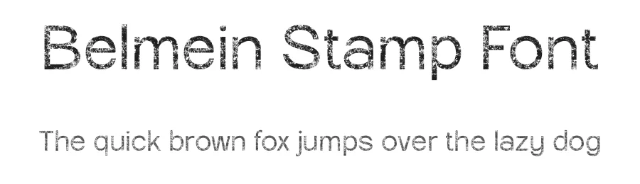 Belmein Stamp Font by craftsupplyco — Sans Serif Font