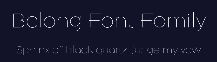 Belong Font Family by Ryul Davidson — Sans Serif Font — thumbnail 2