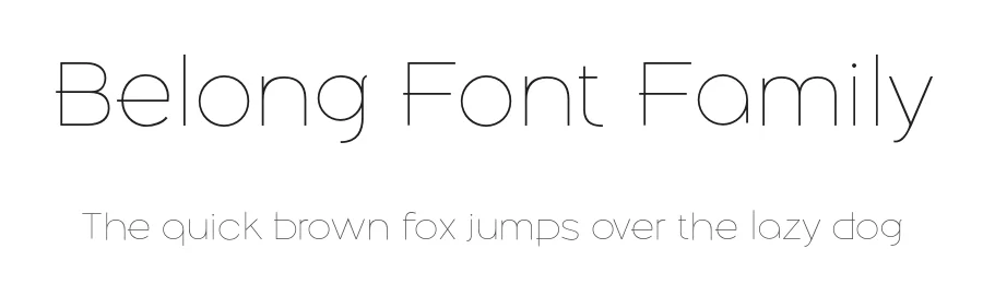 Belong Font Family by Ryul Davidson — Sans Serif Font