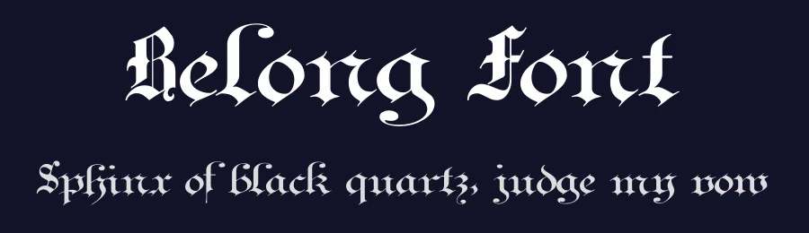 Belong Font by Artnivora Studio — Blackletter Font — thumbnail 2