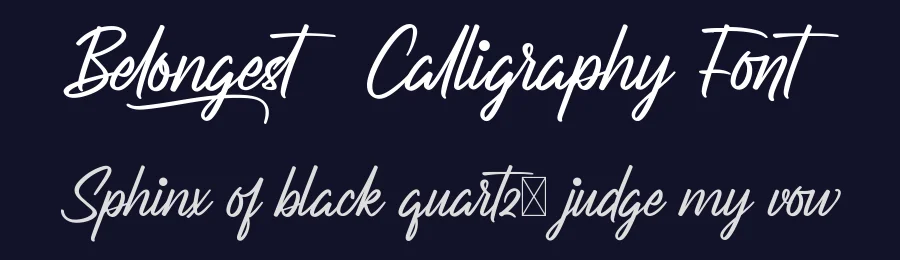 Belongest Calligraphy Font by nihstudio — Script Handwritten Font — thumbnail 2