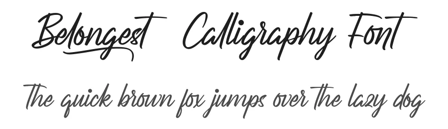 Belongest Calligraphy Font by nihstudio — Script Handwritten Font