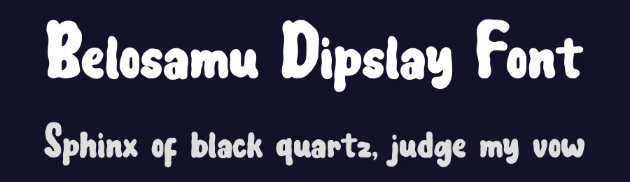 Belosamu Dipslay Font by Dhabee — Decorative Font — thumbnail 2