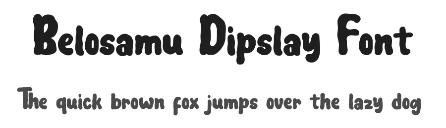 Belosamu Dipslay Font by Dhabee — Decorative Font