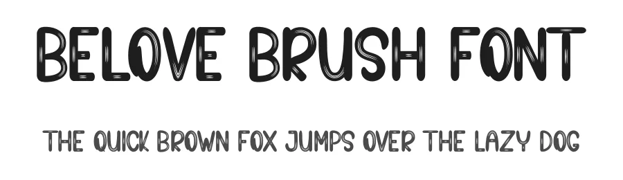 Belove Brush Font by inermediaSTUDIO — Display Font