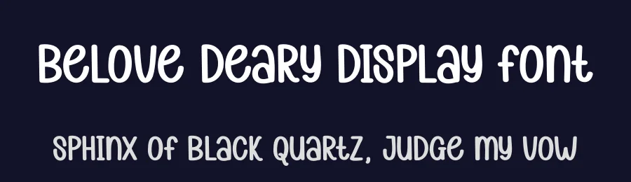 Belove Deary Display Font by andikastudio — Display Font — thumbnail 2