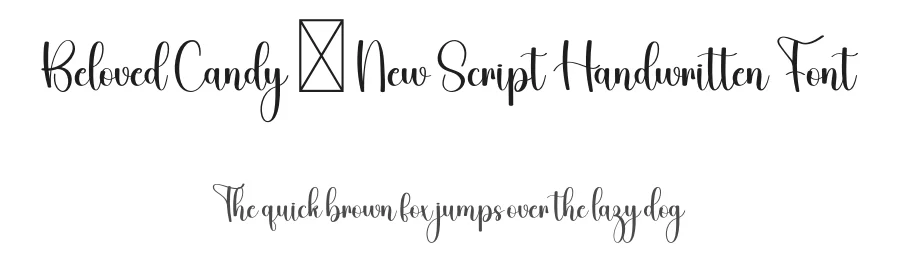 Beloved Candy – New Script Handwritten Font by freshtypeink — Script Handwritten Font