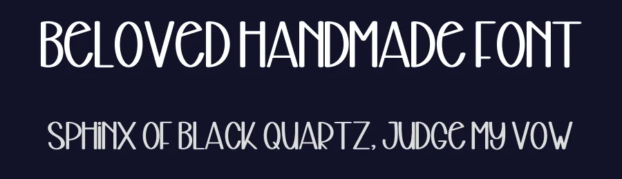Beloved Handmade Font by freshtypeink — Display Font — thumbnail 2