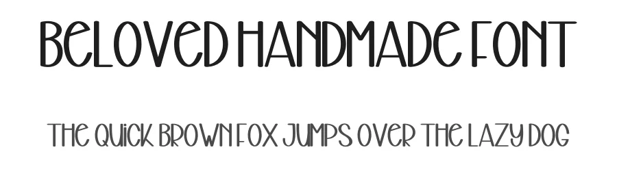 Beloved Handmade Font by freshtypeink — Display Font
