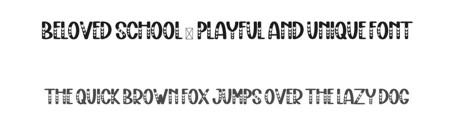 Beloved School – Playful And Unique Font by freshtypeink — Display Font