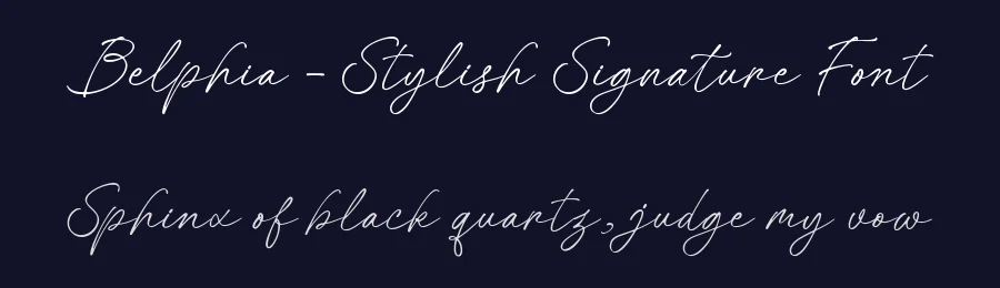 Belphia – Stylish Signature Font by letterenastudios — Serif Font — thumbnail 2