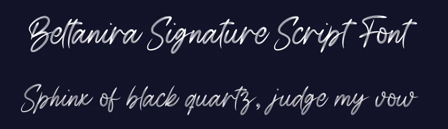Beltanira Signature Script Font by andikastudio — Script Handwritten Font — thumbnail 2